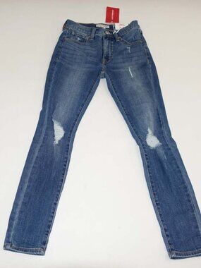 Lucky Brand Women's High Rise Skinny Bridgette Jeans Size 0 / 25 Ankle NWT Blue